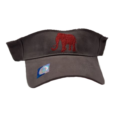 Alabama Crimson Tide Elephant Grey Visor